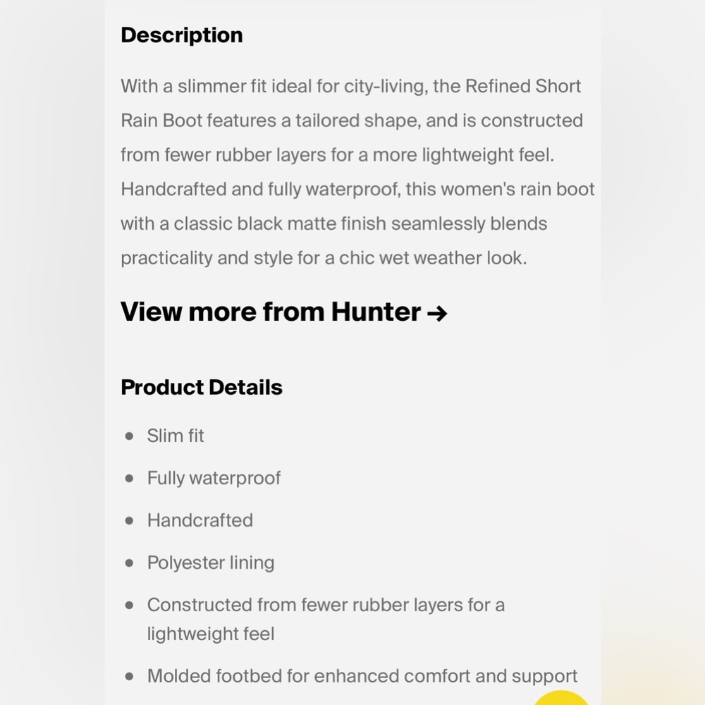 Original Refined short Hunter Rain Boots - Picture 9 of 10